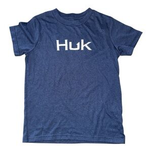 Huk Kids Navy Blue Short Sleeve Tee